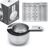 6 piece Measuring Cups Set with Conversions Magnet
