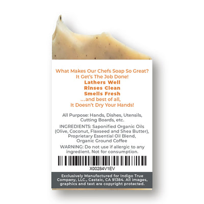 Chefs Soap Bar - Ground Coffee and Essential Oils (1oz)