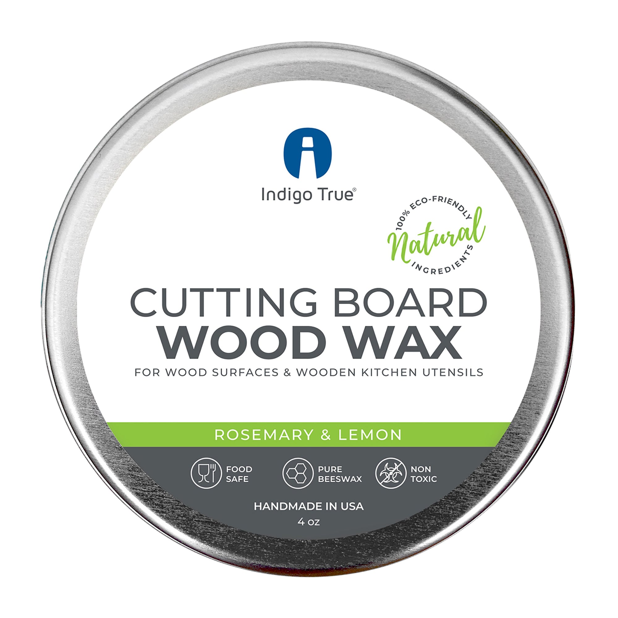 Cutting Board Wax - Butcher Block Conditioner - Food Safe Wood Sealer -  Indigo True