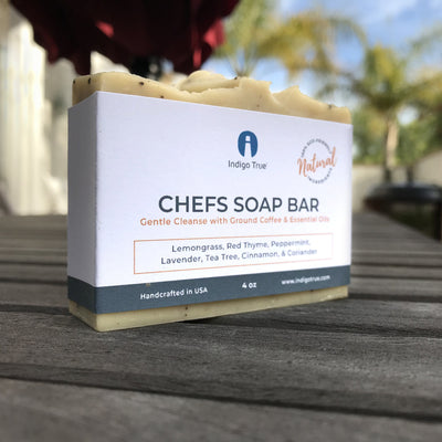 Chefs Soap Bar - Ground Coffee and Essential Oils (4oz)