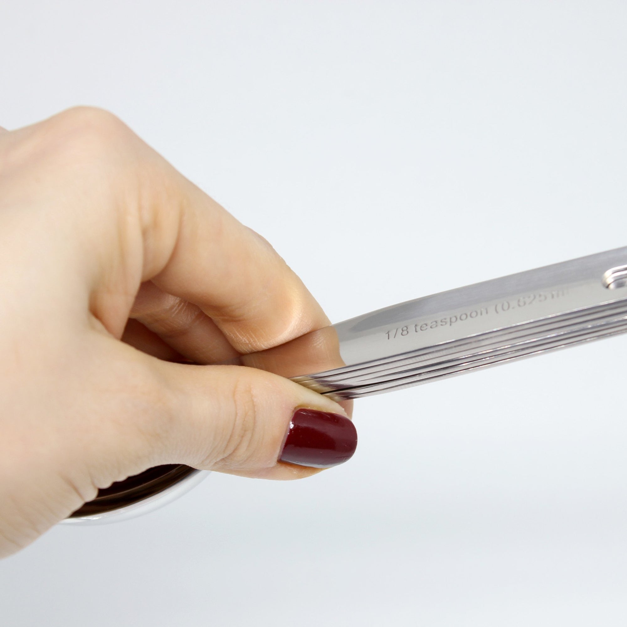 6 piece Measuring Spoons Set with Flexible Silicone Cup