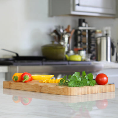 Small Bamboo Cutting Board - Indigo True