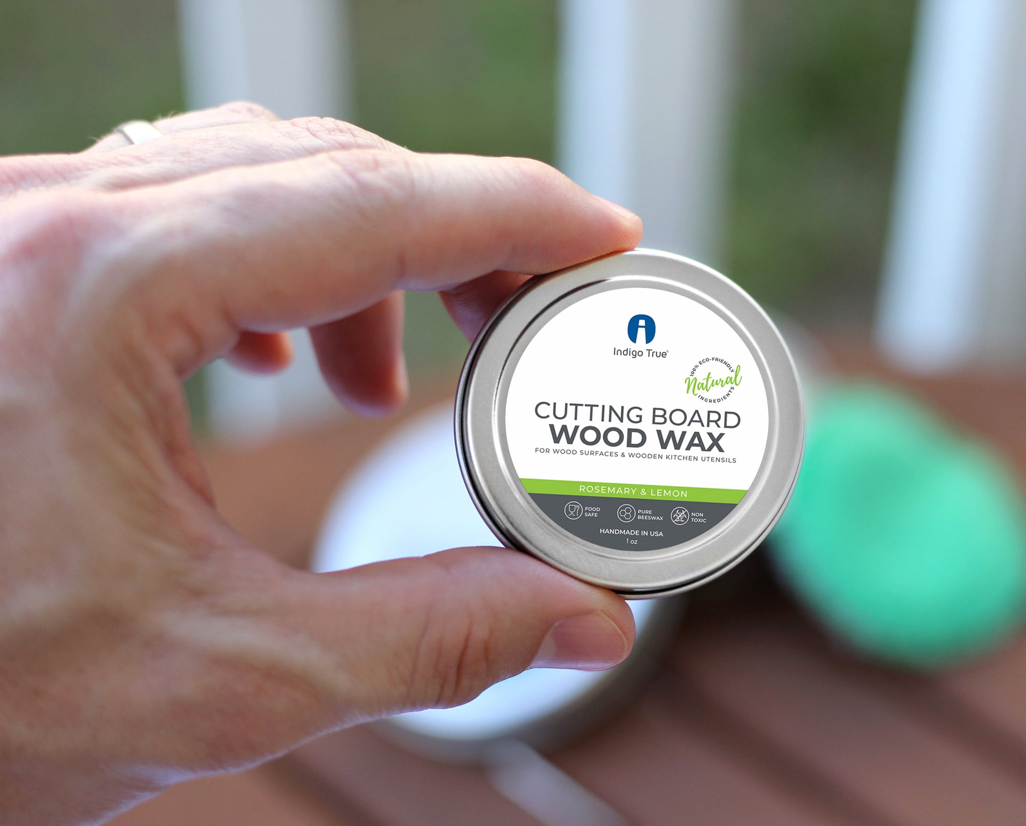 Cutting Board Wood Wax - Rosemary & Lemon (1oz)